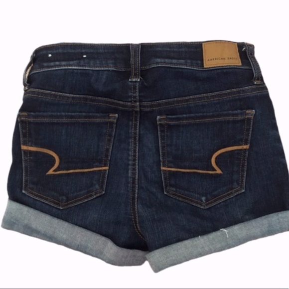 American Eagle Outfitters Hi-Rise Shortie Shorts 0 - Picture 2 of 6